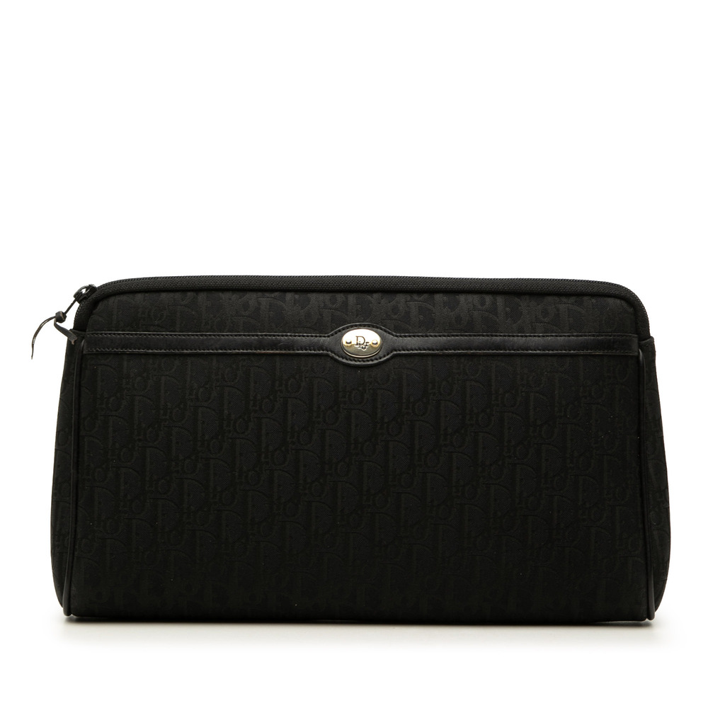 Pre-Loved Dior Trotter Canvas Clutch